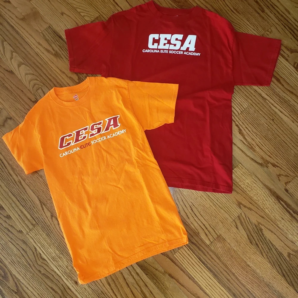 CESA Bundle (2- Tees) Featuring Carolina Elite Soccer Academy Size: S